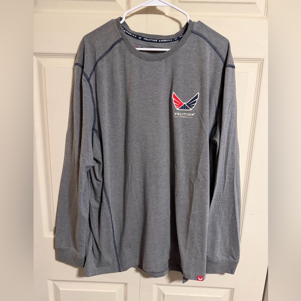 Volition men’s XXL Gray Long Sleeve Shirt